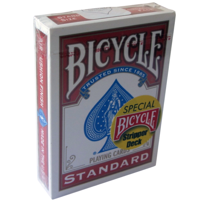 End Cut Stripper Deck Magic Card Trick -Shaved Bicycle Tapered 