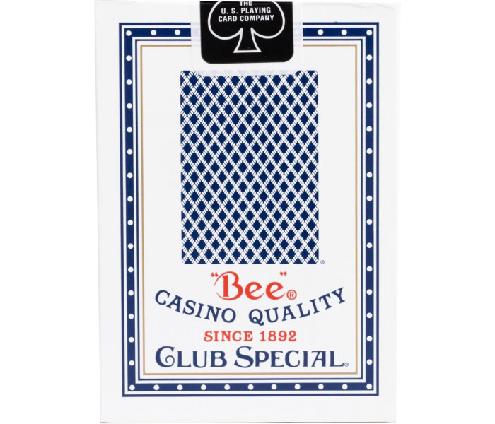 Карты для покера Bee Club Special Standard Index Blue, 1004508blue