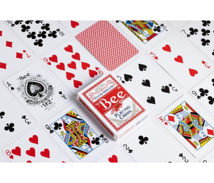 Карты для покера Bee Club Special Standard Index Red, 1004508red