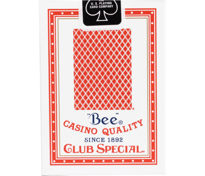 Карты для покера Bee Club Special Standard Index Red, 1004508red
