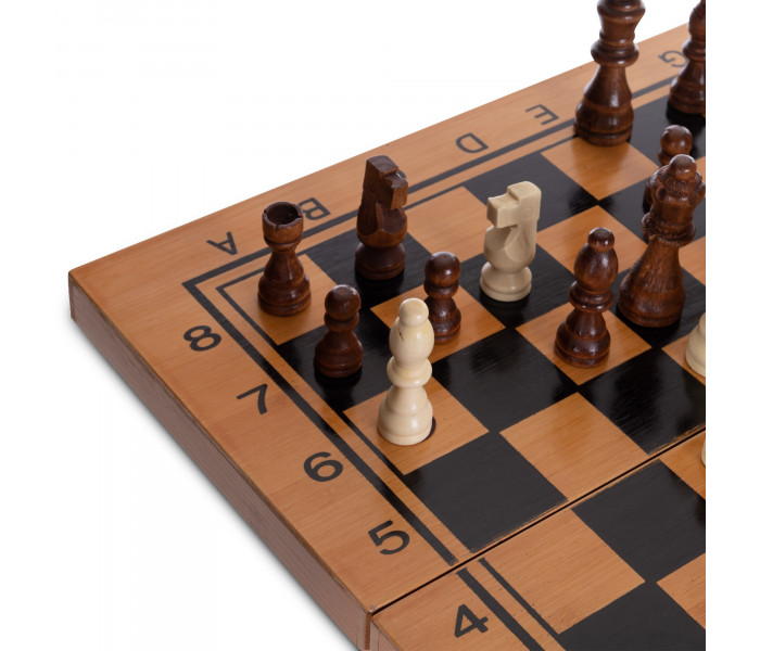 Набор из 3 игр (шахматы, нарды, шашки). 40 х 40 см, 341-163