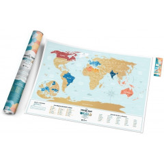 Скретч карта мира Travel Map Holiday LAGOON World (ENG) 1DEA.ME (4820191130524)