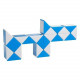Змейка Рубика (blue-white). Smart Cube. SCT401s
