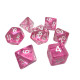 Набор кубиков RPG Transparent 7 Dice Set Pink (g7dtran12)