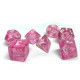 Набор кубиков RPG Transparent 7 Dice Set Pink (g7dtran12)