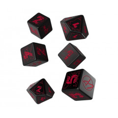 Кубики RPG Cyberpunk Red: Night City Essential 6 Dice Set. Q WORKSHOP (SCPE01)