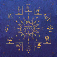 Скатертина Зодіак - Zodiac Tarot Mat (50х50см). Lo Scarabeo (TP14)