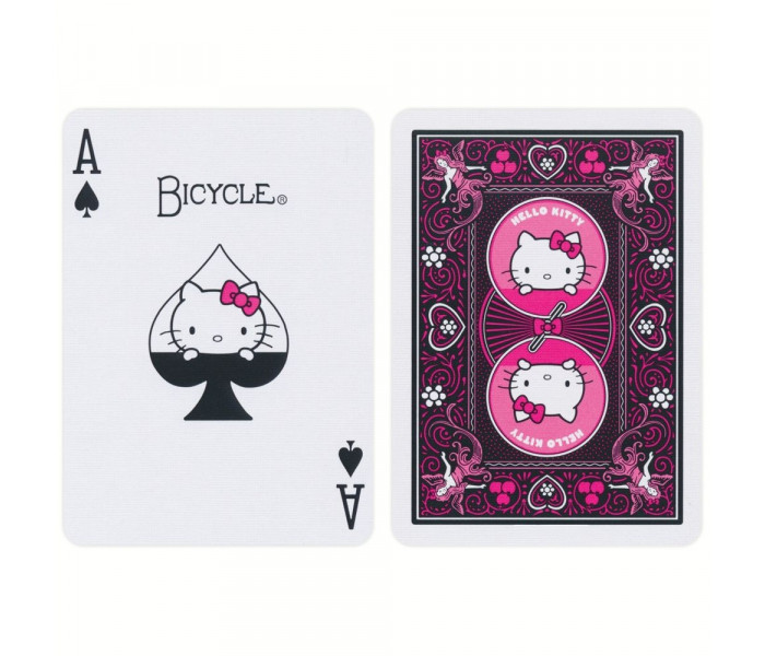 Гральні карти Bicycle Hello Kitty Black and Pink