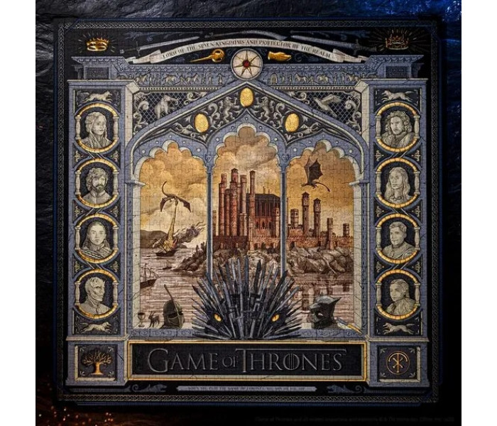 Игра престолов: многоуровневый пазл (1000 элементов) - Game of Thrones puzzle (1000 pieces). Theory11