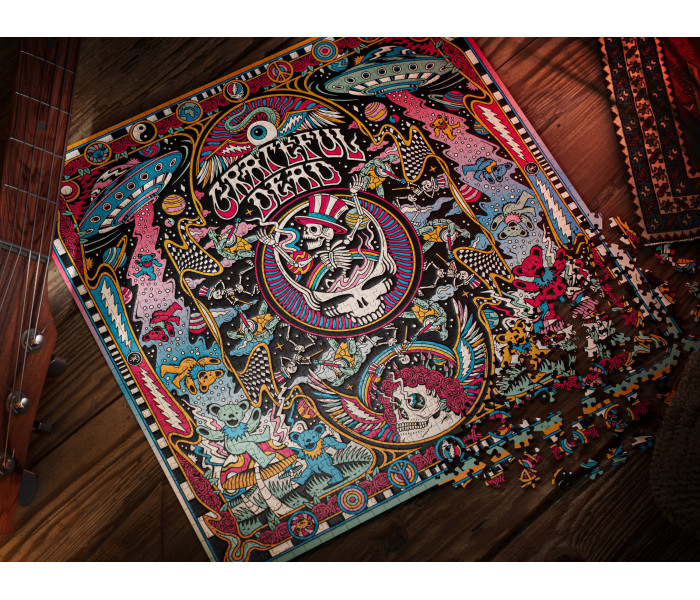 Пазл за мотивами Grateful Dead (1000 елементів) - Grateful Dead Jigsaw Puzzle (1000 pieces). Theory11