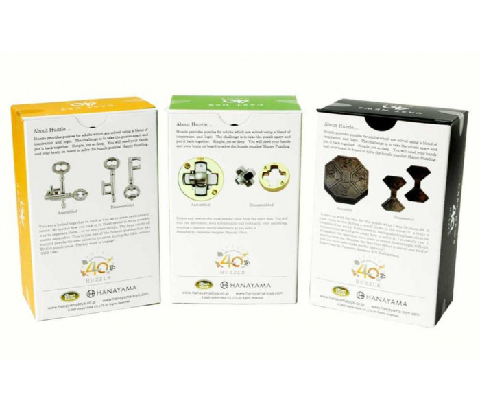 Преміальний ювілейний набір металевих головоломок - Huzzle Cast 40th Anniversary Box Set (Limited Edition). Huzzle (515150)