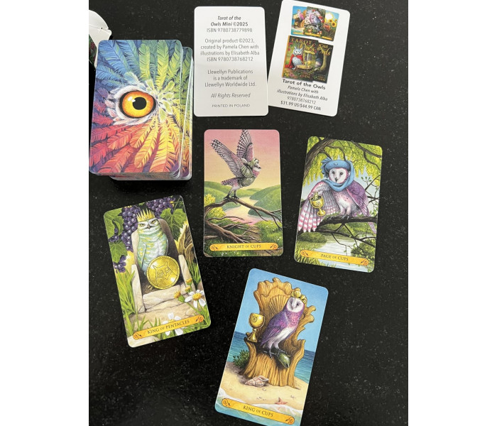 Мини Таро Сов - Tarot of the Owls Mini Deck. Llewellyn 