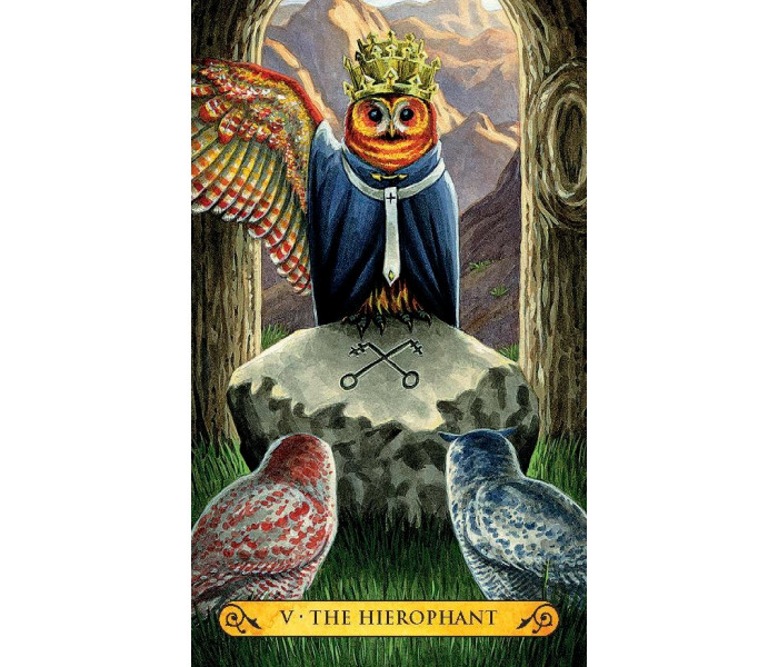 Мини Таро Сов - Tarot of the Owls Mini Deck. Llewellyn 