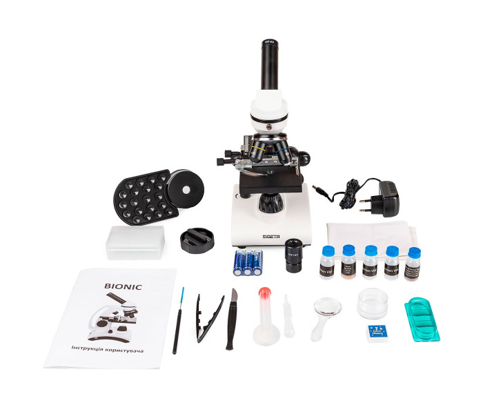 Микроскоп SIGETA BIONIC 40x-640x (смартфон-адаптер) (65275)