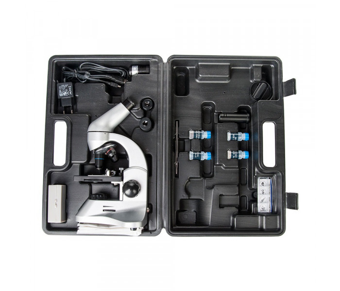 Микроскоп SIGETA PRIZE NOVUM 20x-1280x с камерой 2Mp (в кейсе) (65244)
