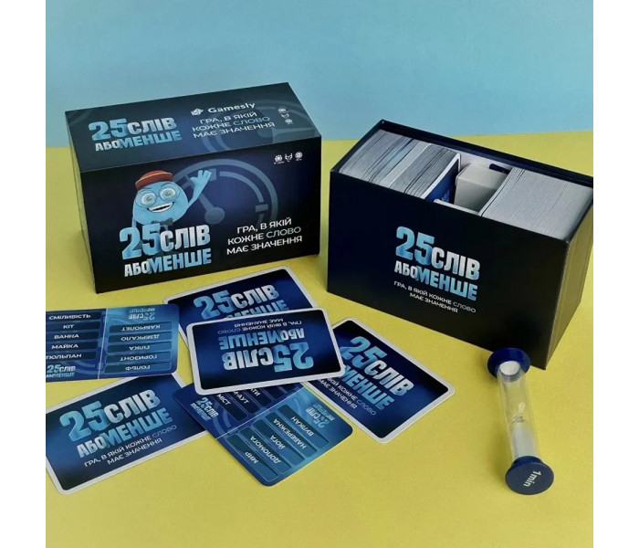 Настольная игра 25 слов или меньше. Gamesly