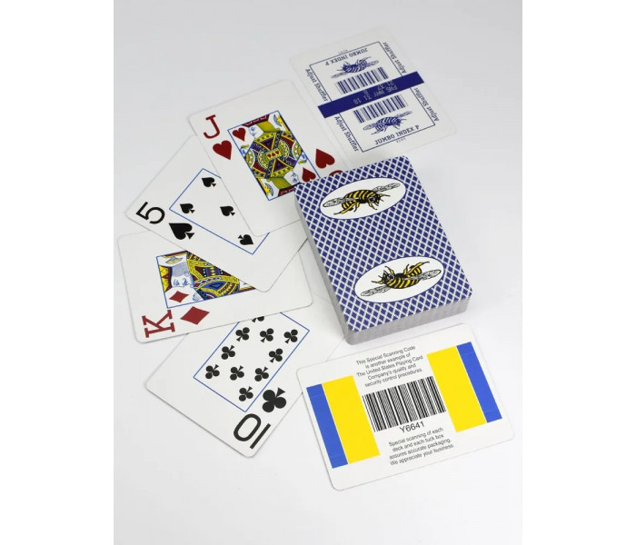 Карти" Бджола " Bee Jumbo Index Blue (бджілки на сорочці)