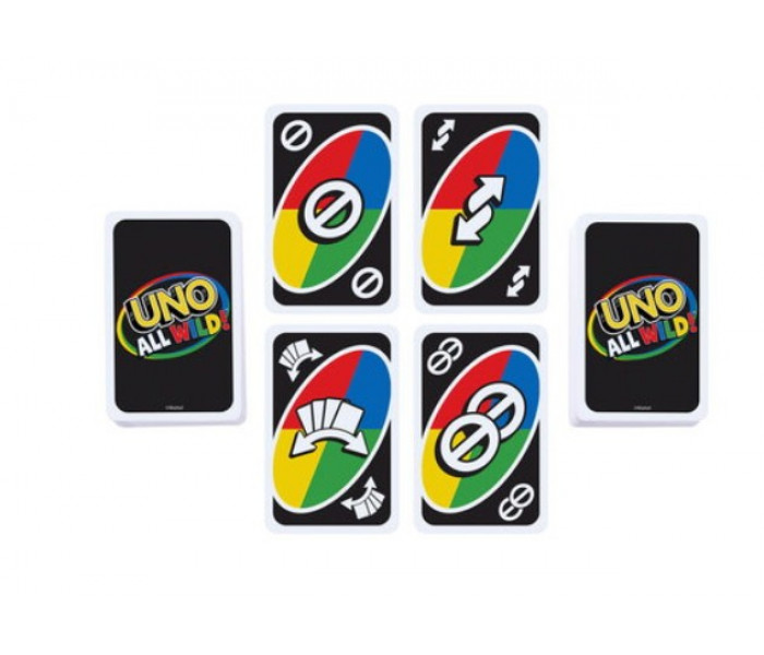Настольная игра Дикие карты - UNO All Wild. Mattel (HHL33)