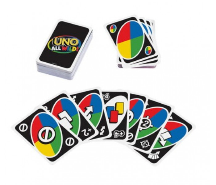 Настольная игра Дикие карты - UNO All Wild. Mattel (HHL33)