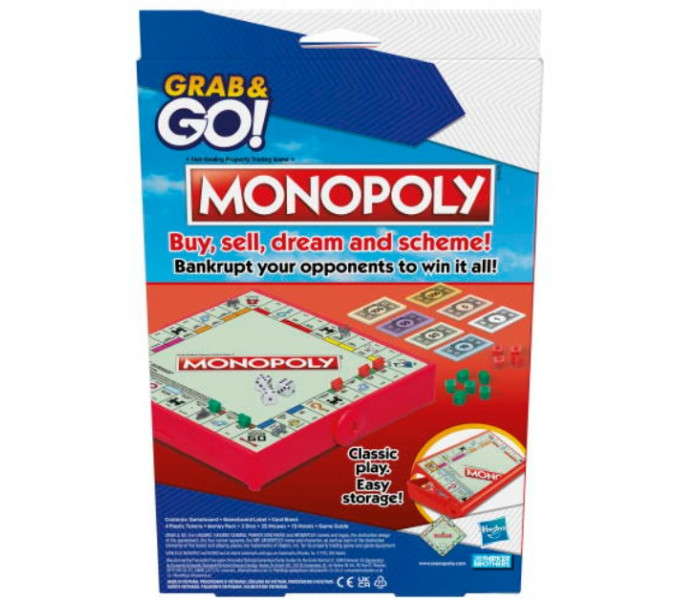 Настольная игра Монополия Grab and Go. Hasbro (F8256)