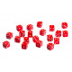 Набор кубиков D6: Red&White. Q WORKSHOP (S20606)