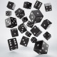 Набір кубиків D6: Black&White. Q WORKSHOP (S20601)