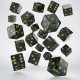 Набор кубиков D6: Bottle green & Gold. Q WORKSHOP (S20603)