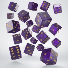 Набор кубиков D6: Shimmering Purple & Gold. Q WORKSHOP (S20605)