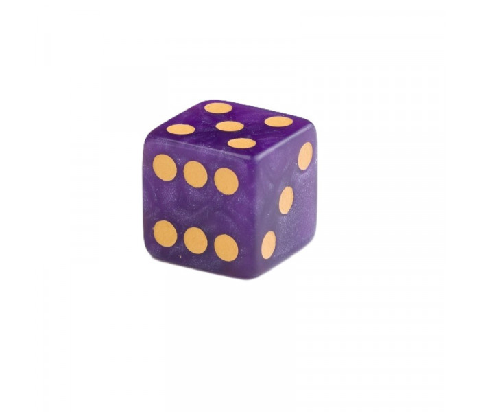 Набор кубиков D6: Shimmering Purple & Gold. Q WORKSHOP (S20605)