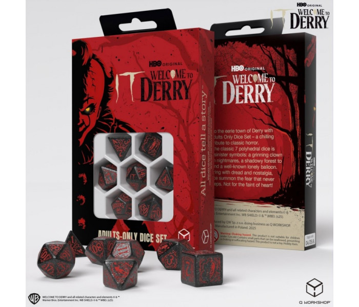 Набір кубиків Welcome to Derry. Adults-Only Dice Set. Q WORKSHOP (IT/00190166/2025/1/A)