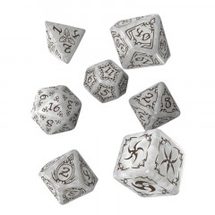 Набір кубиків Tribal Dice Set: Pearl & Brown. Q WORKSHOP (STRB01)