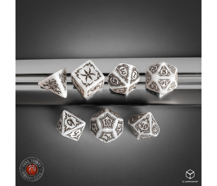 Набір кубиків Tribal Dice Set: Pearl & Brown. Q WORKSHOP (STRB01)
