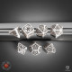 Набір кубиків Tribal Dice Set: Pearl & Brown. Q WORKSHOP (STRB01)
