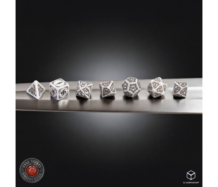 Набір кубиків Tribal Dice Set: Pearl & Brown. Q WORKSHOP (STRB01)