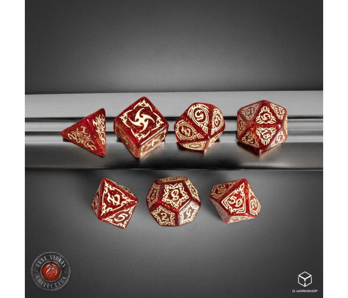 Набір кубиків Shimmering red & Beige. Q WORKSHOP (STRB03)