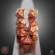Набір кубиків Shimmering red & Beige. Q WORKSHOP (STRB03)