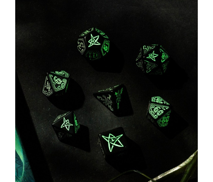 Кубики RPG Call of Cthulhu black & glow-in-the-dark. Q WORKSHOP (SCTH19)