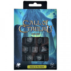 Кубики RPG Call of Cthulhu  black & glow-in-the-dark. Q WORKSHOP (SCTH19)