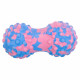 Мяч массажный двойной для МФР и самомассажа Duoball SP-Sport FI-0884 голубой-розовый