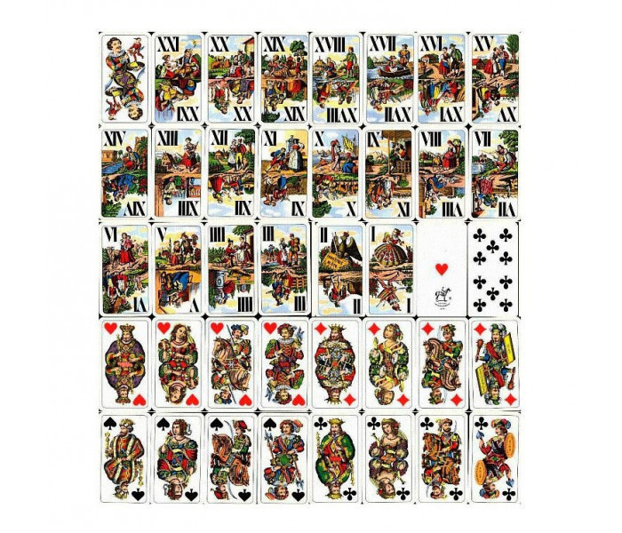 Игральные карты Tarock Ornament, 54 карты. Piatnik (1935)