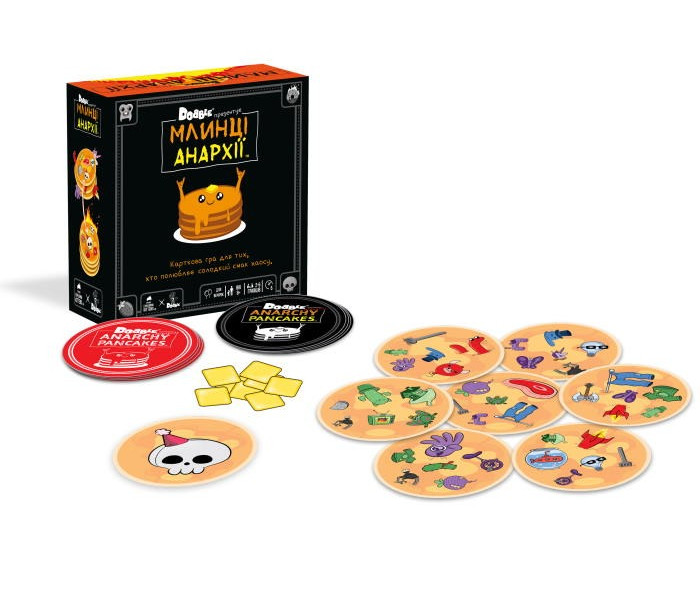 Настольная игра Доббль. Блинчики Анархии — Dobble Anarchy Pancakes. Rozum (R060UA)