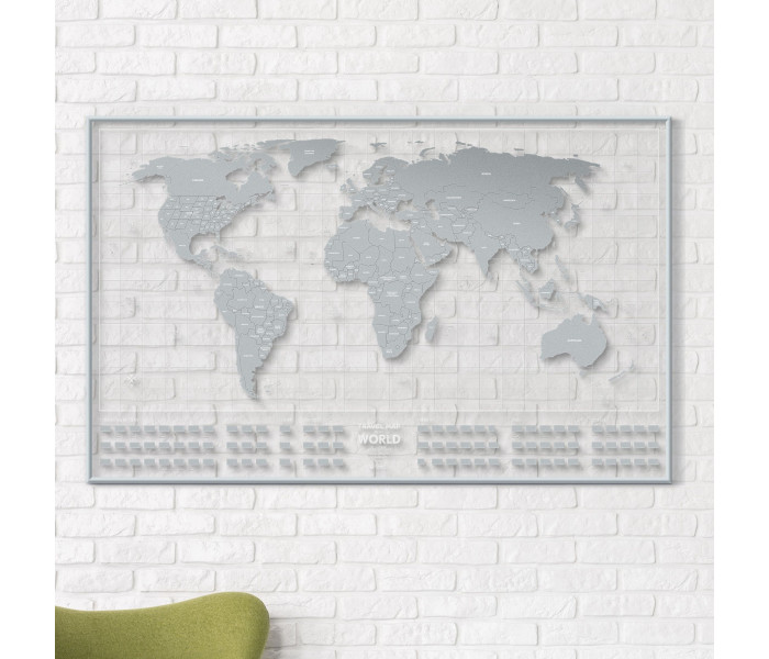 Скретч карта Европы "Travel Map AIR Flags". 1DEA.ME