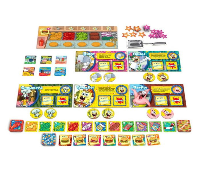Настольная игра Губка Боб: эксперт по бургерам (ред. 2.0). Rozum (R152UA)