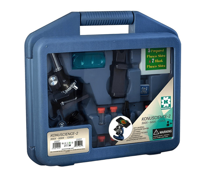 Детский микроскоп KONUS KONUSCIENCE-2 300x/600X/1200x (5025)