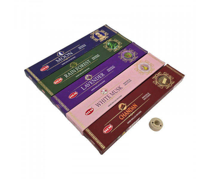 Подарунковий набір пахощів HEM Masala, 5 ароматів по 15 г (36528)