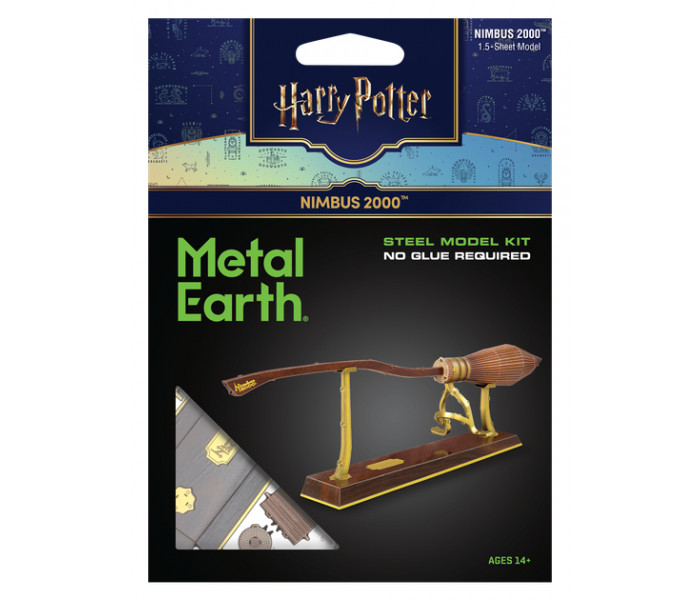 Металева збірна 3D модель "Чарівна мітла Nimbus 2000 Harry Potter". Metal Earth (ME1031)
