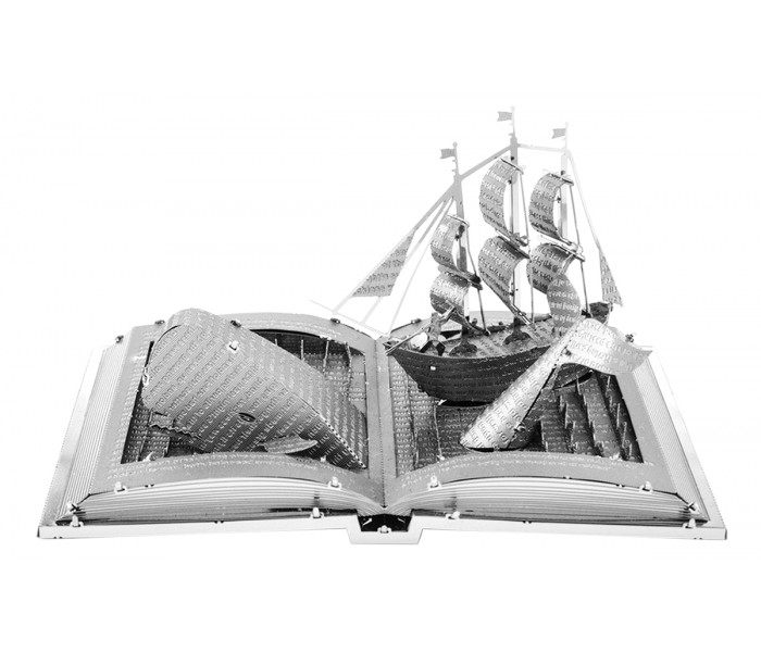 Металева збірна 3D модель книжкова скульптура "Moby Dick". Metal Earth (MMS116)