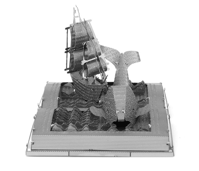 Металева збірна 3D модель книжкова скульптура "Moby Dick". Metal Earth (MMS116)