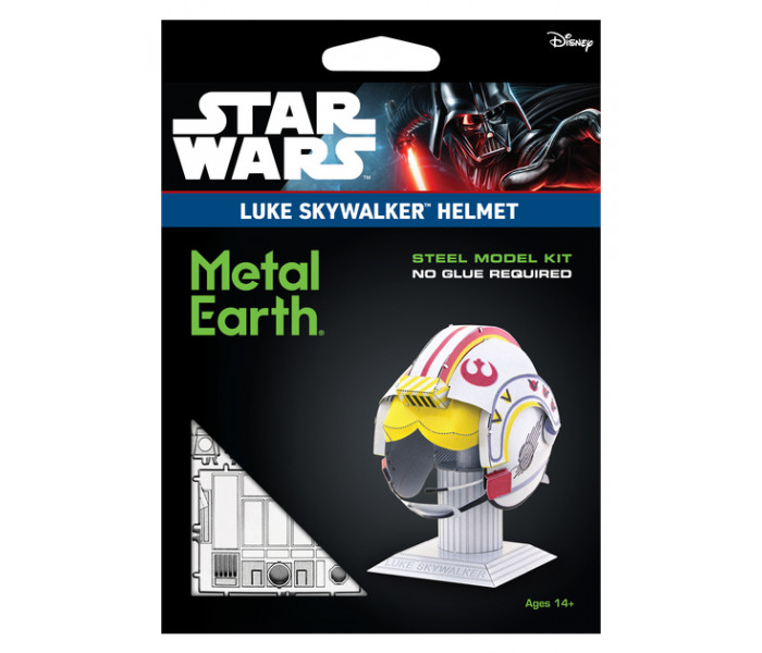 Металлическая сборная 3D модель "Шлем Люка Скайвокера". Metal Earth (MMS318)