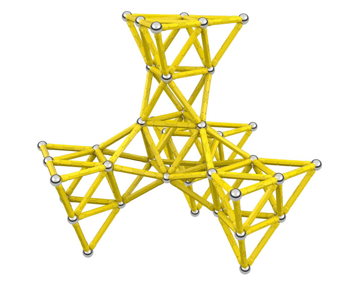 Магнитный конструктор Geomag Masterbox Yellow (192 детали) (606)